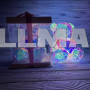 Светильник голографический 3D мишка с сердцем
